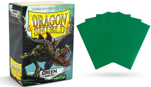 Dragon Shield Sleeves: Green Matte
