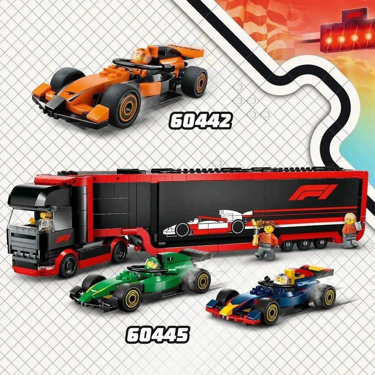 LEGO Formula 1 Combo Deal: 60442 & 60445 pieces Formula 1 cars (Delivery: January 1, 2025)