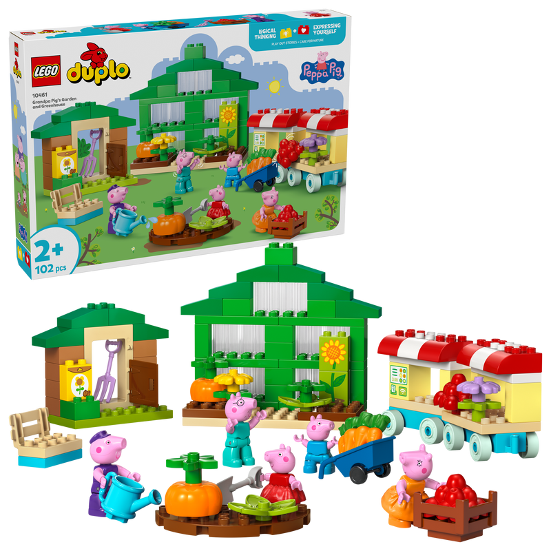 LEGO De tuin en kas van Opa Big 10461 Peppa Pig