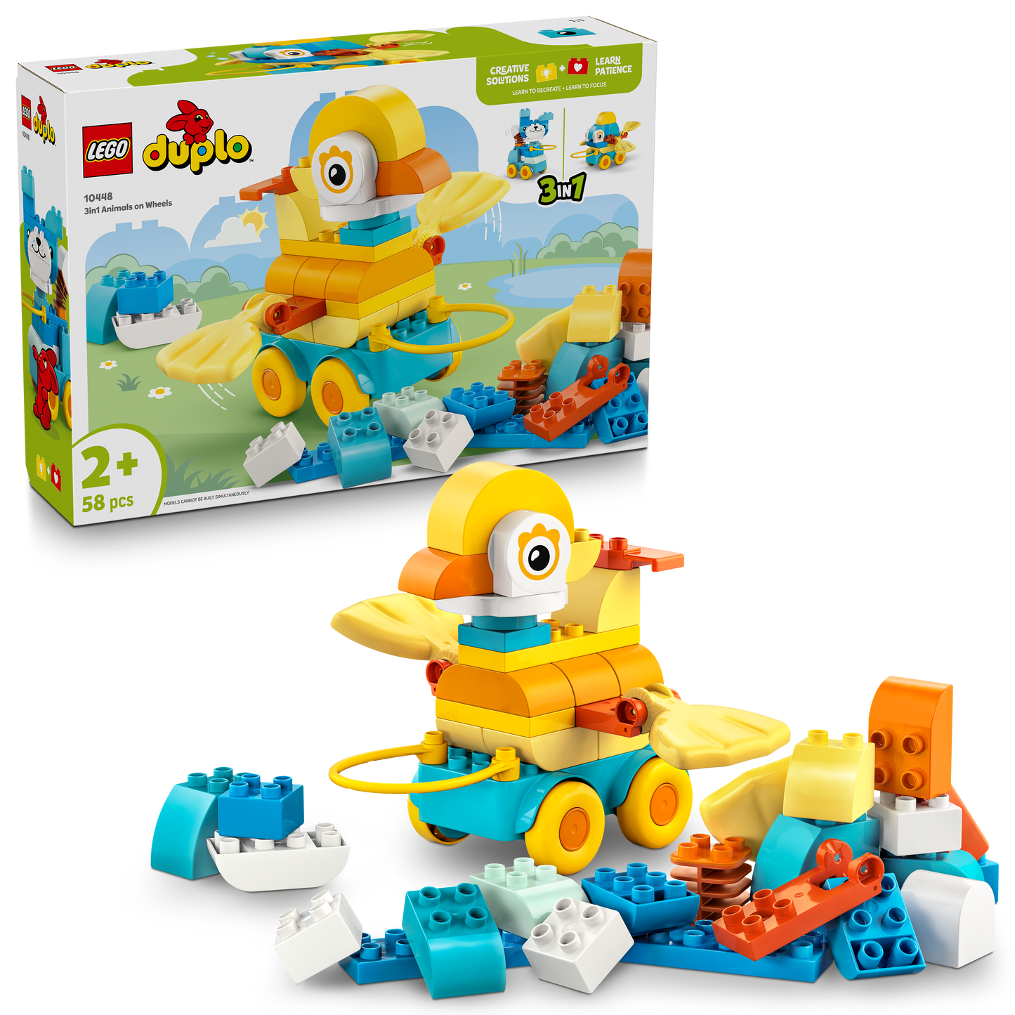 LEGO 3-in-1 dieren op wielen 10448 DUPLO