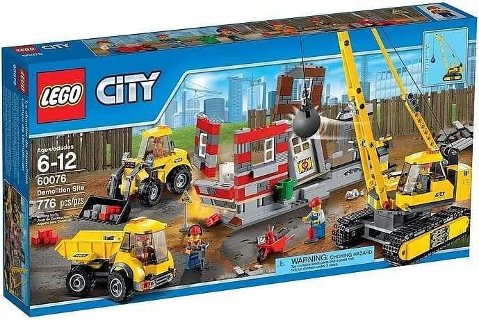LEGO Sloop terrein met kraan, vrachtwagen en graafmachine 60076 City LEGO CITY GEWELDIGE VOERTUIGEN @ 2TTOYS | Official LEGO shopšš„° LEGO ā¬. 129.99