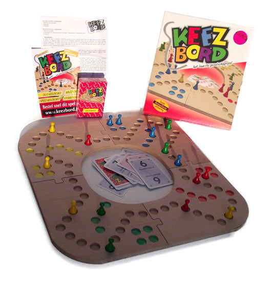 Keezbord - Keezen 4 personen - Hout