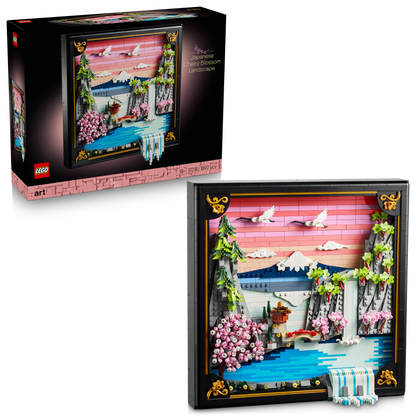 LEGO® Art Landschap met Japanse Kersenbloesems - Fraaie Wanddecoratie - 31218