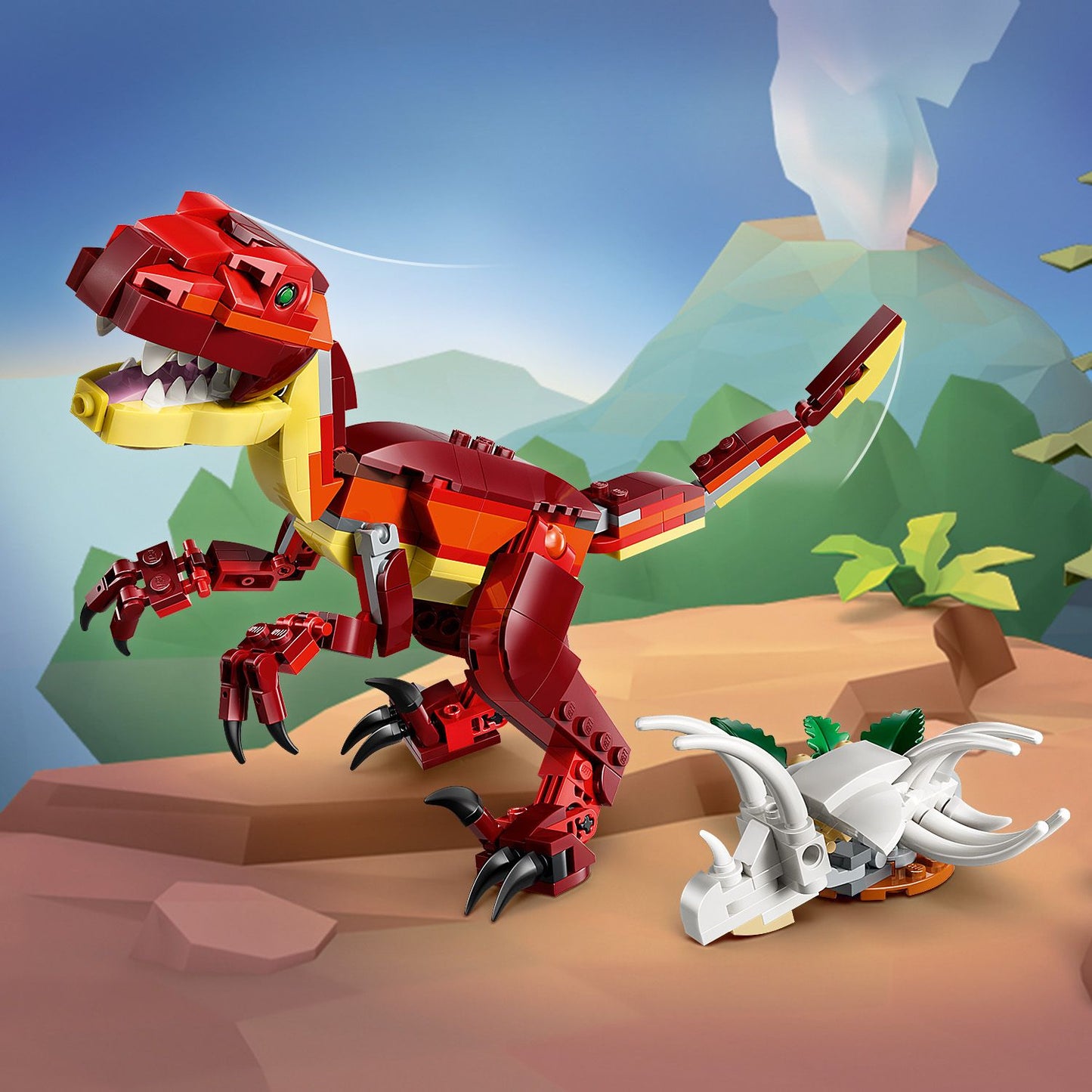 LEGO® Creator 3in1 Woeste Dinosaurus - Bouw Om tot Velociraptor, Stegosaurus of Pterosaurus - 31379