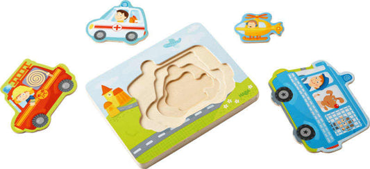 Houten Puzzel In Actie