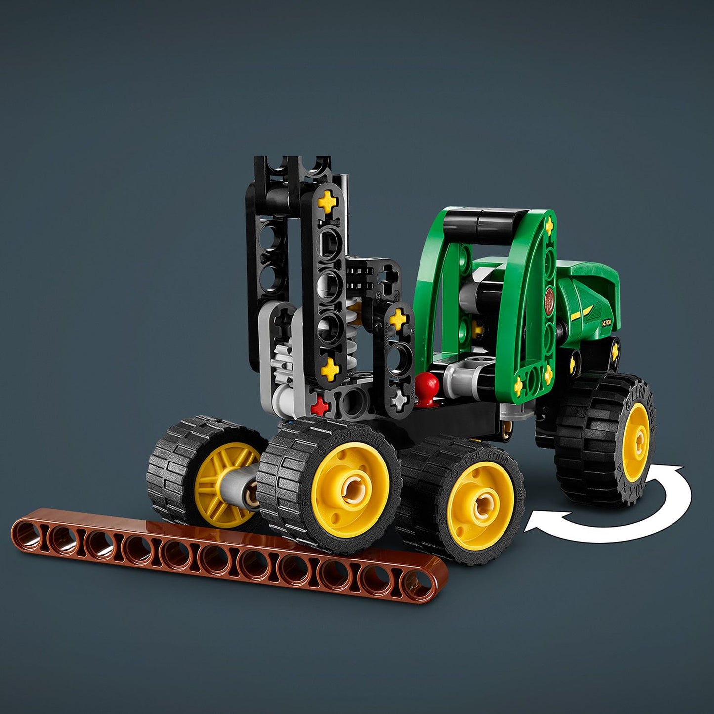 LEGO® Technic John Deere 1470H Houtoogstmachine - Werkende Klauw en Boomstam - Modelbouwspeelgoed - 42218