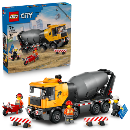 LEGO City Cementwagen Bouwvoertuigen Speelgoed voor Jongens en Meisjes vanaf 7 Jaar 60478