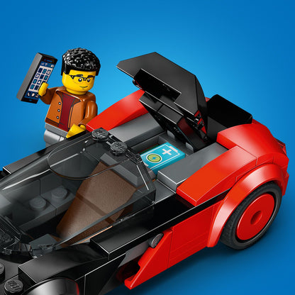 LEGO® City EV Supercar Bouwset - Kleine Sportwagen met Minifiguur van Coureur voor Kinderen - 60486