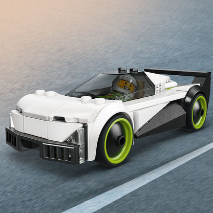 LEGO® City Straalvliegtuig vs. Sportauto - Bouwset met Speelgoedauto en 2 Minifiguren voor Kinderen Vanaf 6 Jaar - 60489