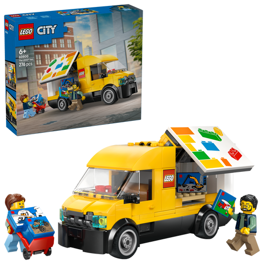 LEGO® City: De LEGO Bestelwagen - Bouw- en Speelset voor Autofans Vanaf 6 Jaar - Met 2 Minifiguren - 60500