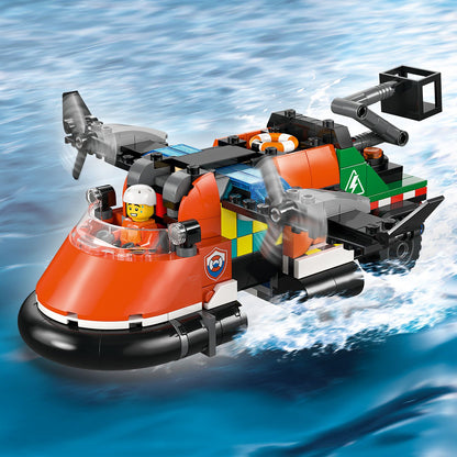 LEGO® City Vliegtuig, Servicewagen en Hovercraft Remix - Bouw- en Speelset met Hulpdienstvoertuigen - 60505