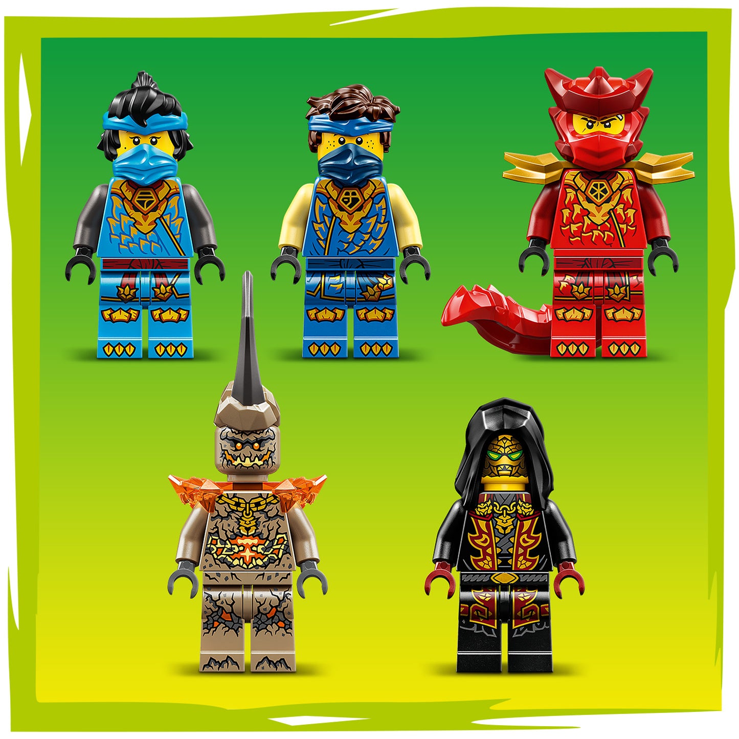 LEGO® NINJAGO® Jay's Transformerende Auto - Ninja Speelgoedauto - Bouwset met 5 Minifiguren - 71856