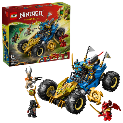 LEGO® NINJAGO® Jay's Transformerende Auto - Ninja Speelgoedauto - Bouwset met 5 Minifiguren - 71856