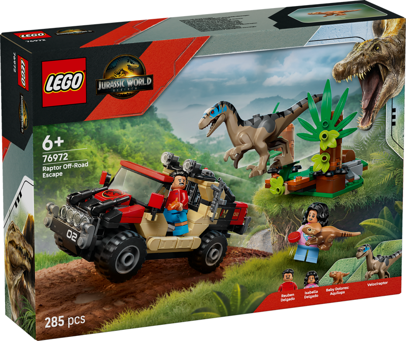 LEGO Raptor Off-Road Ontsnapping 76972 Jurassic World