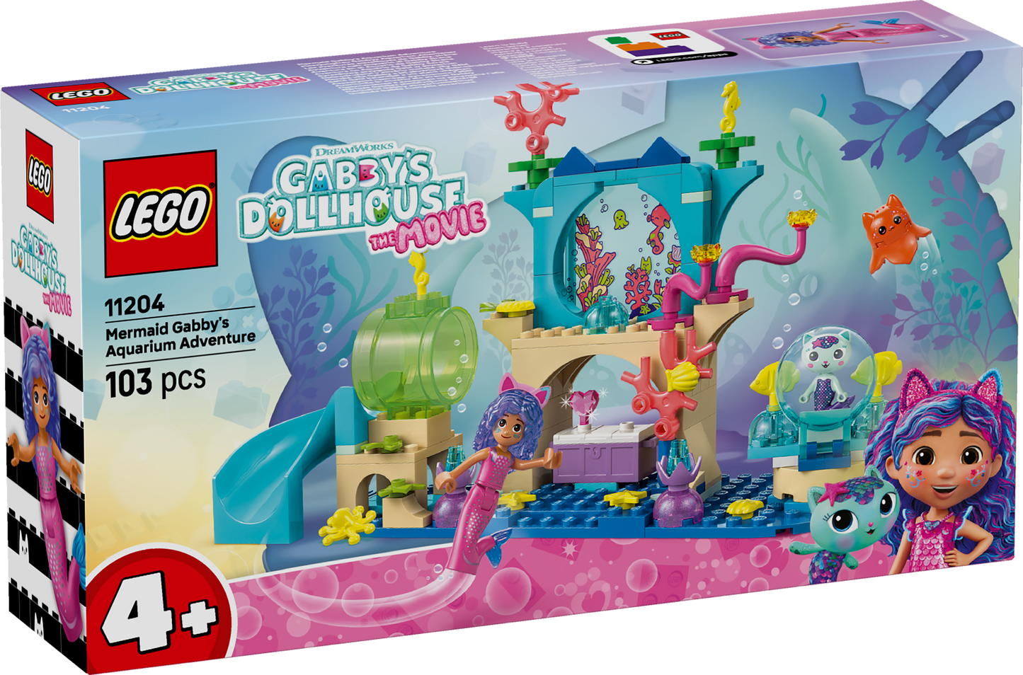 LEGO Zeemeermin Gabby's aquariumavontuur 11204 Gabby's Dollhouse (Pre-Order: augustus)