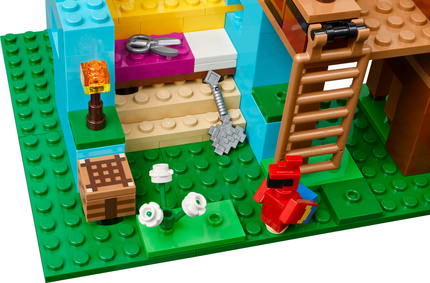 LEGO De papegaaienhuizen 21282 Minecraft