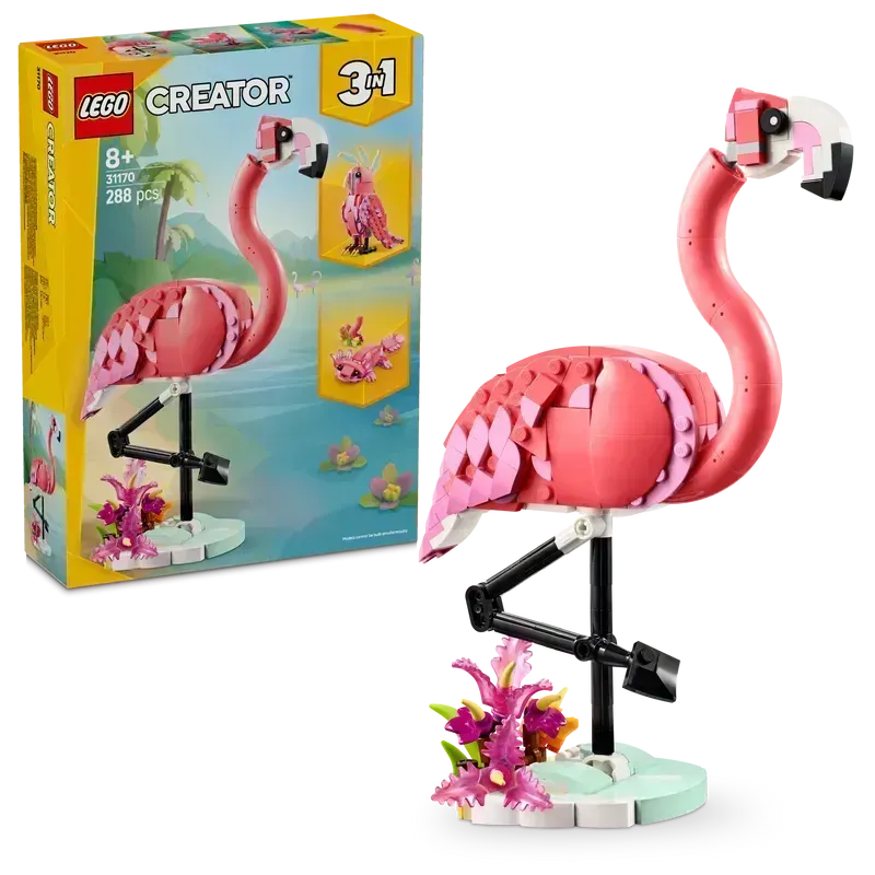 LEGO Wilde dieren Roze Flamingo 31170 Creator