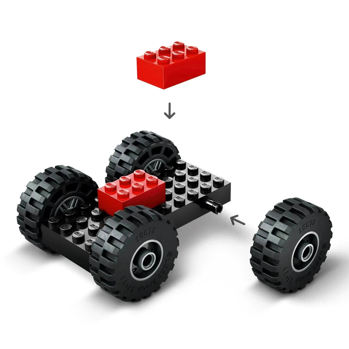 LEGO Gele Wiellader graafmachine 60450 City