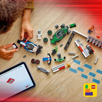 LEGO F1 Start lijn met VCARB & Sauber Formule 1 auto's 60474 City