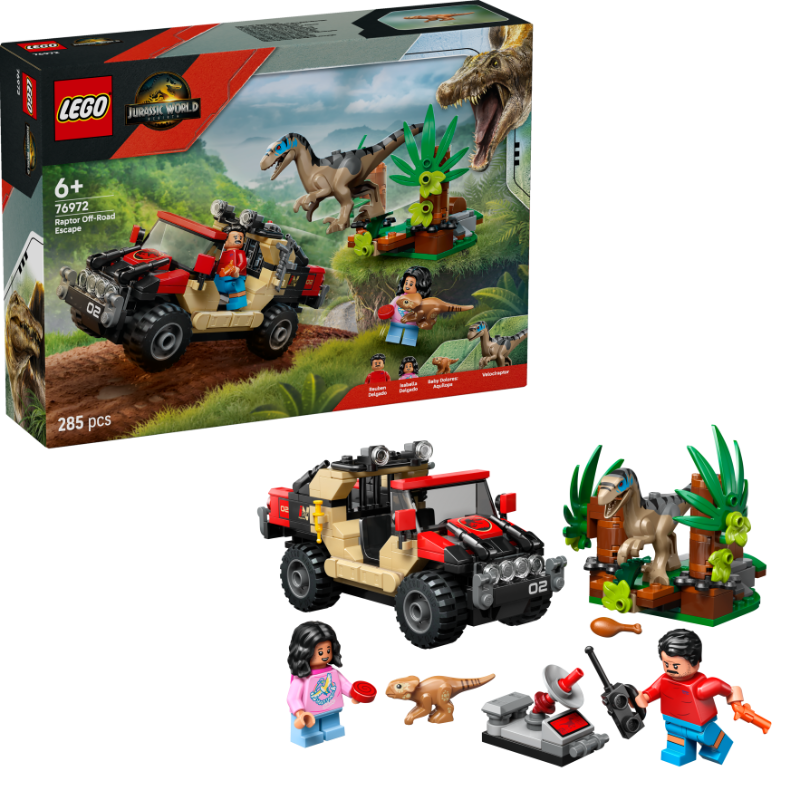 LEGO Raptor Off-Road Ontsnapping 76972 Jurassic World