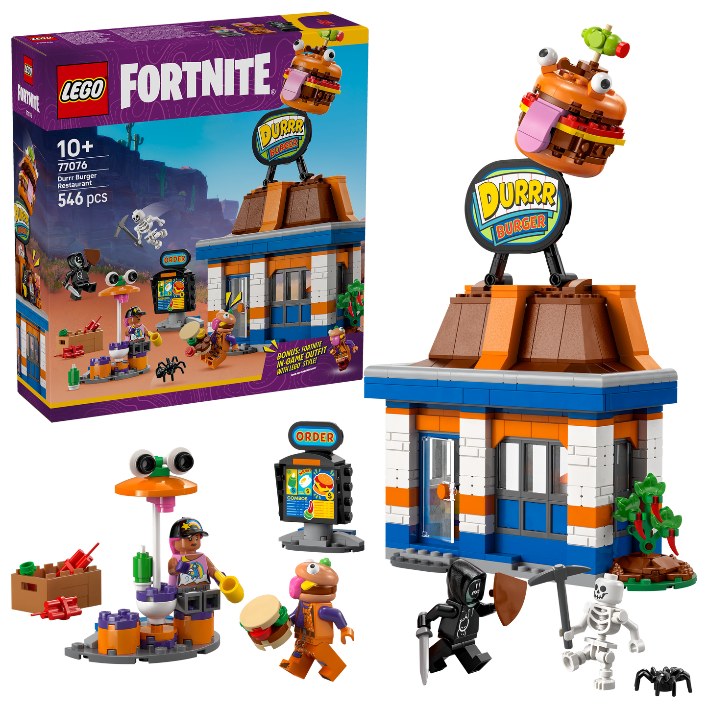 LEGO Durrr Burger Restaurant 77076 Fortnite