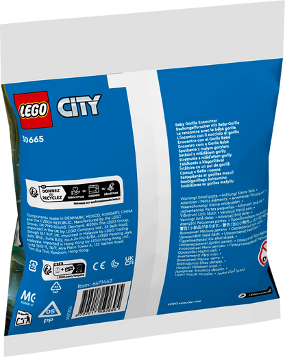 LEGO Ontmoeting met de babygorilla 30665 City LEGO CITY @ 2TTOYS | Official LEGO shop😊🥰 LEGO €. 3.49