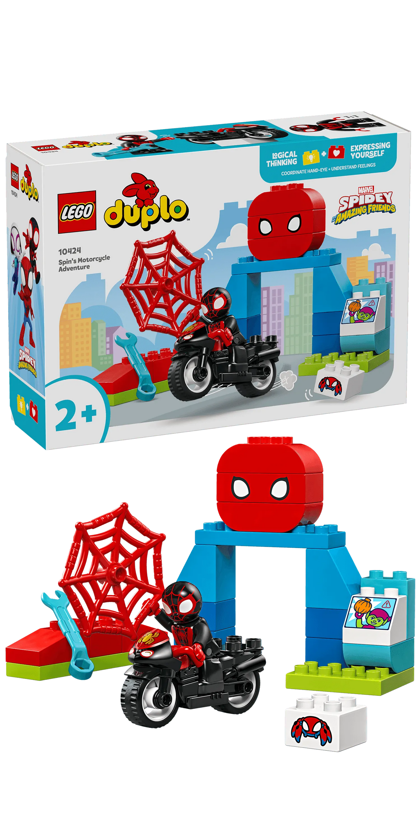 LEGO Spidy's motorcycle adventure 10424 Superheroes LEGO DUPLO @ 2TTOYS LEGO €. 19.99
